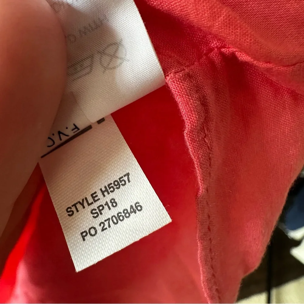 J. CREW Coral Orange Pink Eyelet Flutter Sleeve Boho Dress Size S New with Tags